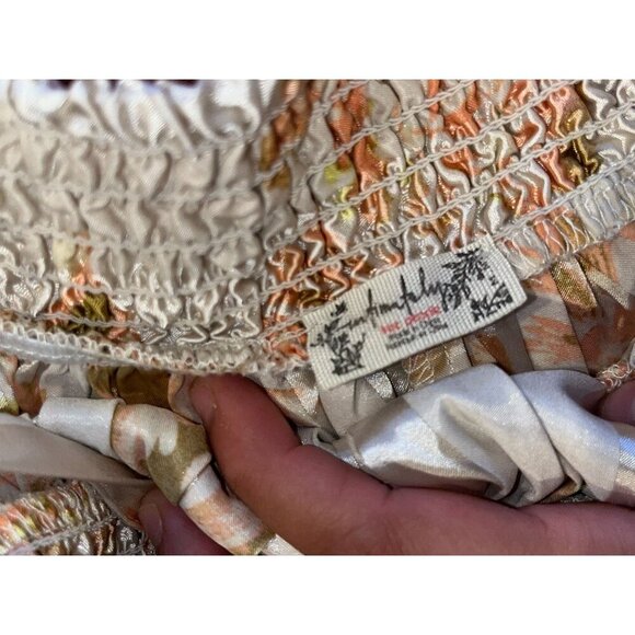 Free People Intimately Rule The World Pajama Romper In Brown Size Medium Women - Picture 8 of 10